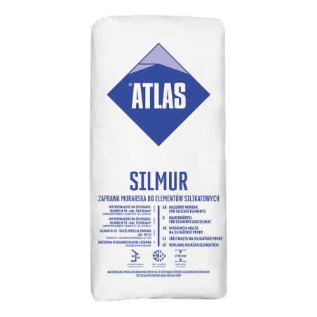 ATLAS SILMUR M-10 zaprawa murarska do elementów silikatowych 25kg