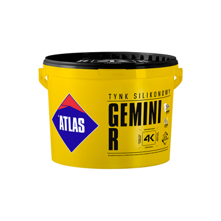 ATLAS GEMINI R tynk silikonowy baza biała 1.5mm 25kg