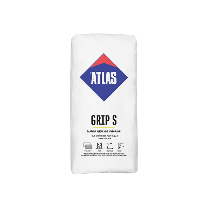 ATLAS GRIP S zaprawa klejąca do styropianu 25kg