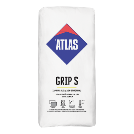 ATLAS GRIP S zaprawa klejąca do styropianu 25kg