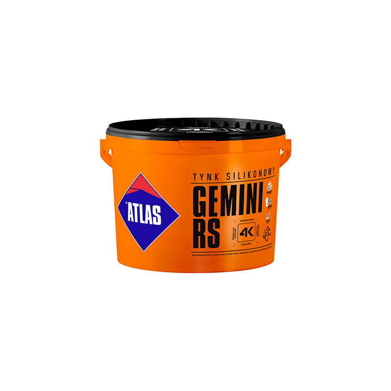 ATLAS GEMINI RS tynk silikonowy baza biała 1.5mm 25kg