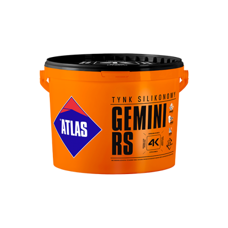ATLAS GEMINI RS tynk silikonowy baza biała 1.5mm 25kg