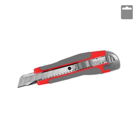 Nóż uniwersalny z ostrzem łamanym SOFT 18 mm