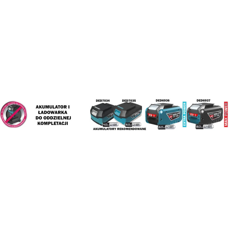 Zakrętarka bezszczotkowa 18V 200N Dedra SAS+ALL 18V