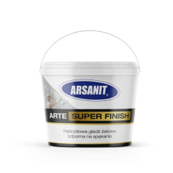 ARTE SUPER FINISH Hybrydowa gładź żelowa odporna na spękania  18kg Arsanit