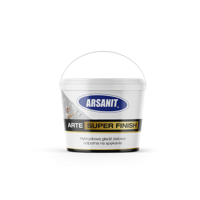 ARTE SUPER FINISH Hybrydowa gładź żelowa odporna na spękania  18kg Arsanit
