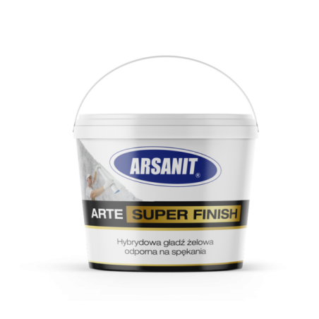 ARTE SUPER FINISH Hybrydowa gładź żelowa odporna na spękania  18kg Arsanit