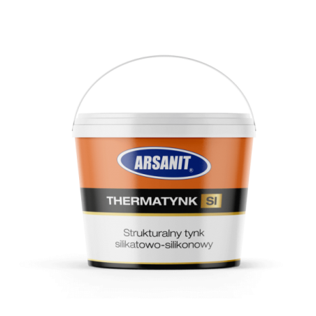 THERMATynk-SI Strukturalny tynk silikatowo-silikonowy baranek 1,,5mm baza jasna 25kg Arsanit