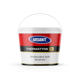 THERMATynk-A Strukturalny tynk akrylowy baranek 1,5mm baza jasna 25kg Arsanit