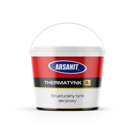 THERMATynk-A Strukturalny tynk akrylowy baranek 1,5mm baza jasna 25kg Arsanit