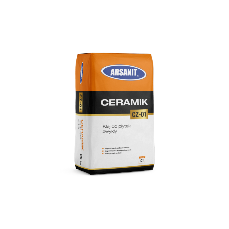 CERAMIK CZ-01 Klej do płytek wewnętrzny, klasa C1 25kg Arsanit
