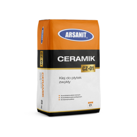 CERAMIK CZ-01 Klej do płytek wewnętrzny, klasa C1 25kg Arsanit