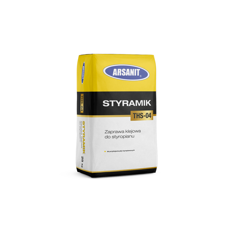 STYRAMIK THS-04 Zaprawa klejowa do styropianu białego  25kg Arsanit