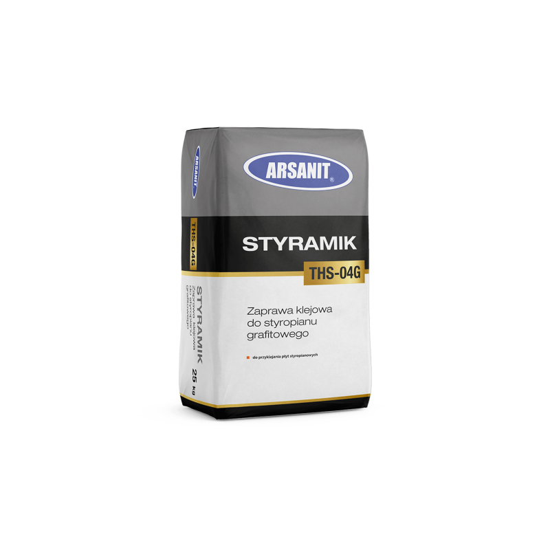 STYRAMIK THS-04G Zaprawa klejowa do styropianu grafitowego 25kg Arsanit