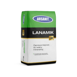 LANAMIK LW Zaprawa klejowa do wełny i styropianu klej 25kg Arsanit