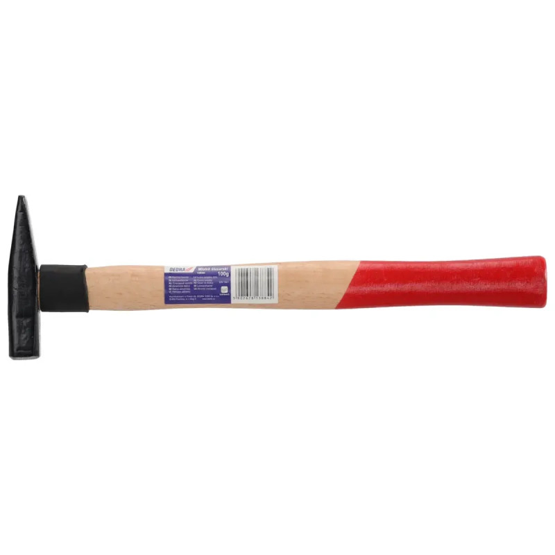 Młotek ślusarski DEDRA 13M400 100g, trzon buk