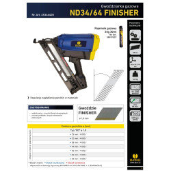 Gwoździarka gazowa B.PRO ND34/64 FINISHER