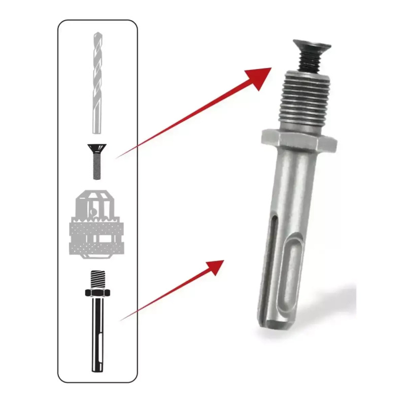 Adapter SDS plus 1/2" 20UNF DEDRA YKS009