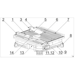 Akumulatorowa przecinarka do płytek, DEDRA SAS+ALL DED6900 18V