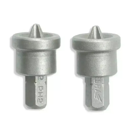 Końcówki krzyżowe z ogranicznikiem DEDRA 18A08PHG20-02 PH2x25mm (2 szt)