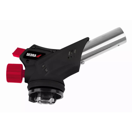 Palnik gazowy z zapłonem PIEZO DEDRA 31A033 1,3kW, piezo zapalnik 360 stopni