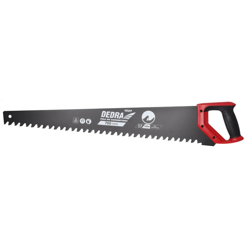 Piła do gazobetonu DEDRA 1227 700mm, 17 zębów, stal HM
